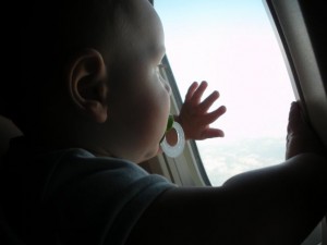 Hank enjoyed the view of the clouds